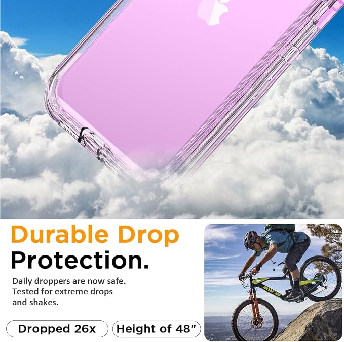 AICase for iPhone 15 Pro Max Case Clear 3 in 1 Heavy Duty Drop Protection Full Body Rugged Shockproof/Dust Proof 3-Layer Military Protective Tough Durable Cover for iPhone 15 Pro Max 6.7"_5