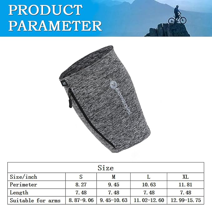 Running Phone Armband for Men Women,Universal Arm Bands for Phones Below 8 Inches,Waterproof Cell Phone Armband for Hiking,Running,Cycling,Climbing(Grey XL)