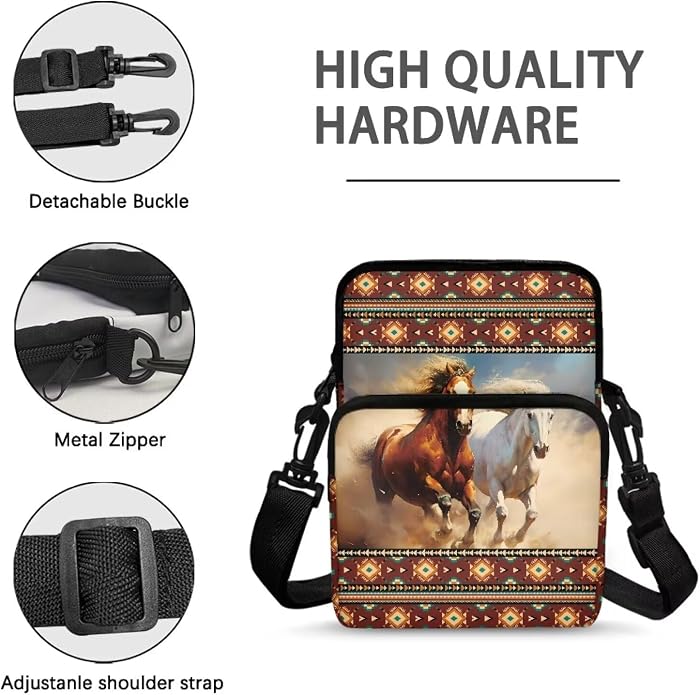 Men's Crossbody Bag, Small Cell Phone Wallet, Women's Shoulder Handbag, Travel Gym Bag