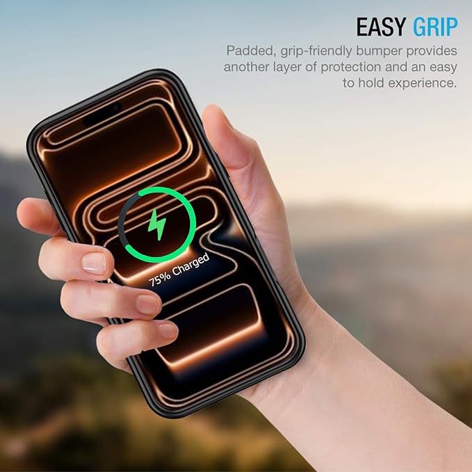 Battery Case for iPhone 17 Pro Max, Enhanced 12000mAh Portable Protective Wireless Charging Case Support Carplay Compatible with iPhone 17 Pro Max (6.9 inch) Rechargeable Battery Charger Cover(Black)