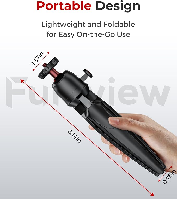 Phone Tripod with Wireless Remote, Mini Stand Compatible with Cell Phones, Cameras