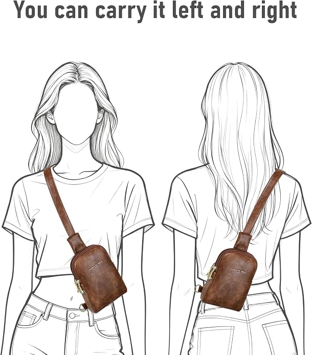 INICAT Small Sling Bag for Women Everyday & Travel Crossbody Bags Lightweight Cross Body Purses Vegan Leather