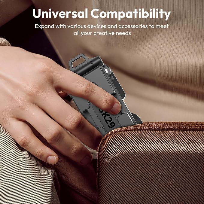 ULANZI Phone Tripod Mount with Arca Uka Base, Foldable Mini Tripod with 2 Cold Shoes Handheld Grip Compatible with iPhone17/16/15/ Android, Metal Phone Clamp for Desktop Vlogging Travel