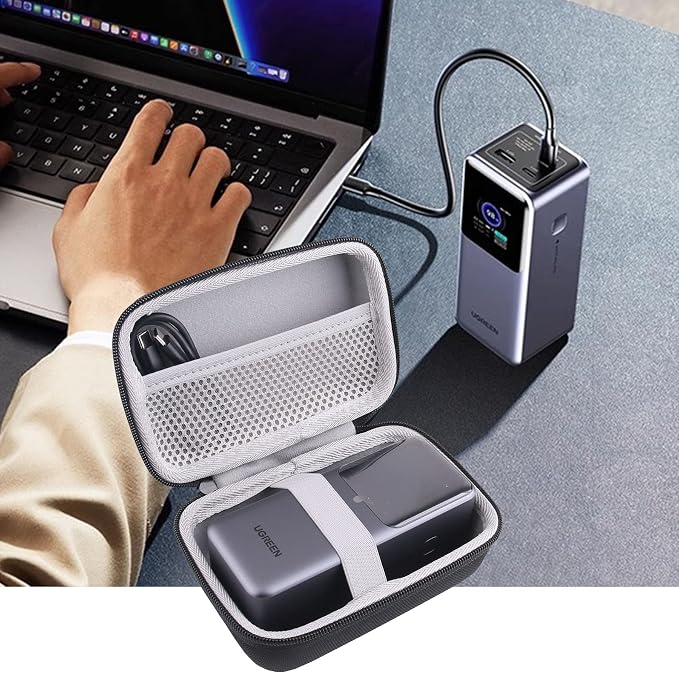 WERJIA Hard Case Compatible with UGREEN Nexode Power Bank 20000mAh 130W Portable Charger (Case Only)