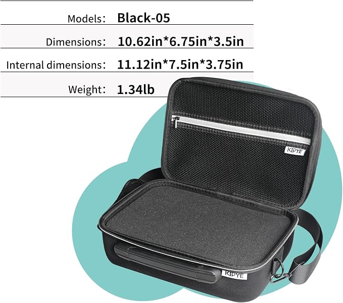 Electronic Organizer, DIY Sponge Protection Travel Cable Organizer Bag Pouch Electronic Accessories Carry Case With Handle Portable All-in-One Storage Bag for Cable, Cord, Charger, Phone, Earphone