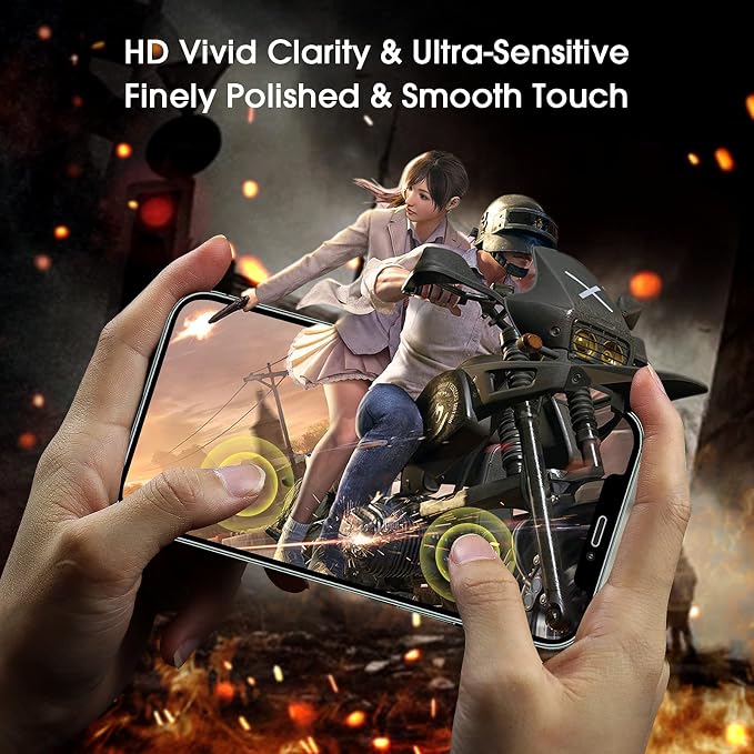 amFilm 2 Pack OneTouch Glass Screen Protector for iPhone 11 Pro Max (6.5") with Easy Installation Kit