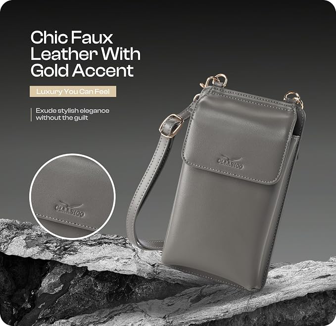Claasico Crossbody Phone Purse for Women β RFID Phone Case Wallet w/Magnetic Closure & Separate Zipper Pocket Crossbody Bag