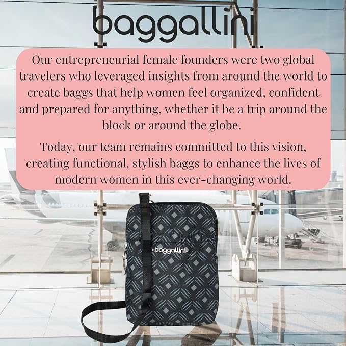 Baggallini Bryant Pouch Small Crossbody Bag for Women - Phone Purse with Crossbody Strap - Lightweight Crossbody Pouch