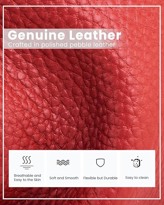 befen Genuine Leather Small Crossbody Bags for Women, Cell Phone Cross body Purse Bag with RFID Blocking Card Slots