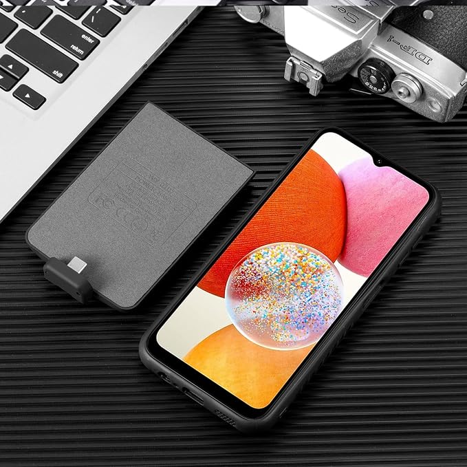 Battery Case for Galaxy A73, Extended Charging Cases for Samsung Galaxy A73 Rechargeable External Backup Power Bank Charger Cover, 5000mAh, Black