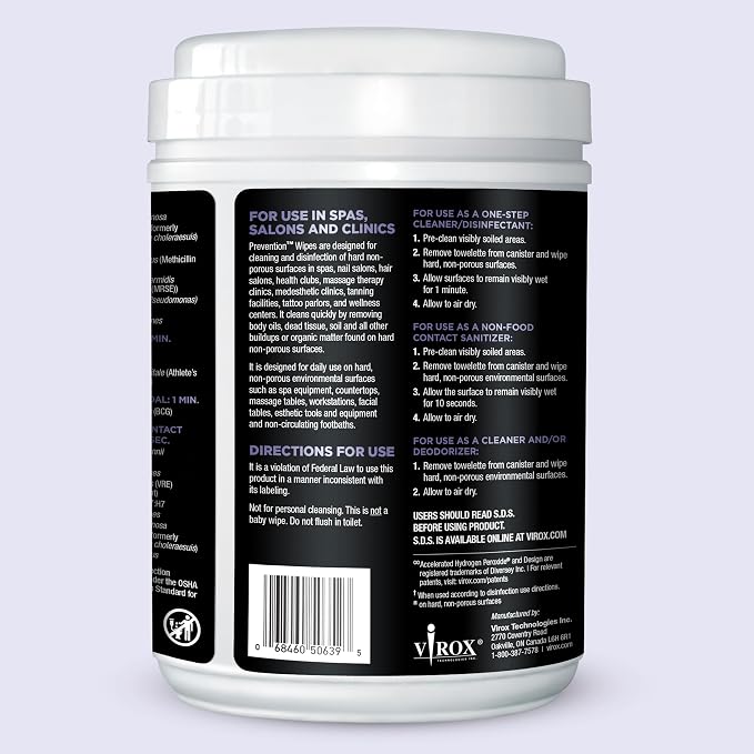 Prevention Wipes β Multi-Surface Cleaning Wipes β Canister, 160 Count (Pack of 4)