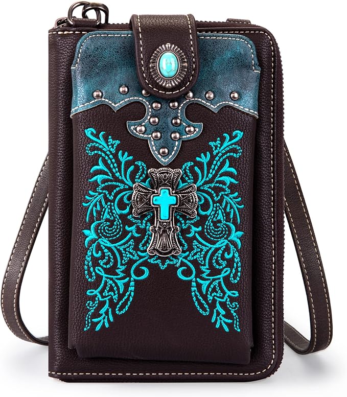 Montana West Small Crossbody Bags for Women Western Handbag with Cash Slots
