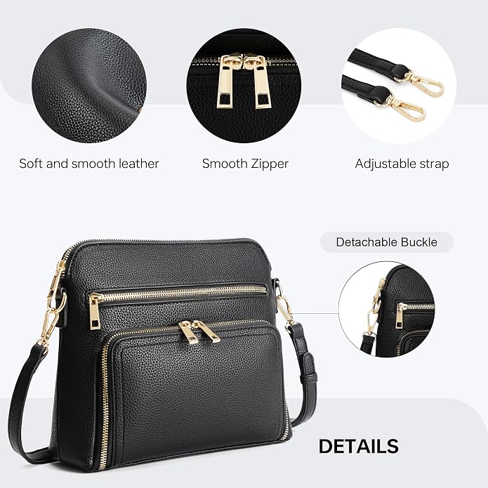 Crossbody Purses for Women Small Crossbody Bags for Women with Built in RFID Wallet