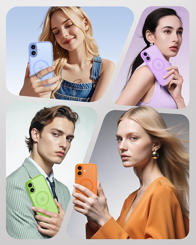 TOCOL for Phone 17 Case, Compatible with Magsafe Charger, Full Camera Protection, Drop Protection, Translucent Matte Phone Case for Phone 17 6.3 inch (Light Green)