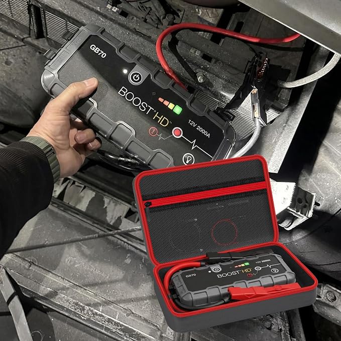 Hard Case for Boost GB70 / Boost X GBX75 UltraSafe Car Battery Jump Starter, Portable Storage Jump Starter Box (Case Only)