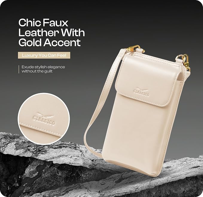 Claasico Crossbody Phone Purse for Women β RFID Phone Case Wallet w/Magnetic Closure & Separate Zipper Pocket Crossbody Bag