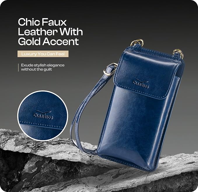 Claasico Crossbody Phone Purse for Women β RFID Phone Case Wallet w/Magnetic Closure & Separate Zipper Pocket Crossbody Bag