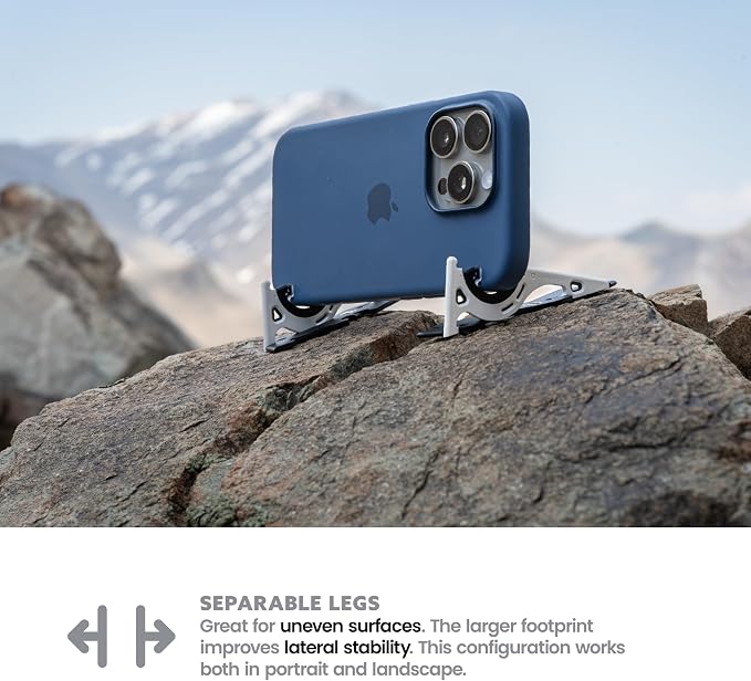 GEOMETRICAL Pocket Tripod PROv2 - Card-Size Stand, for iPhone, Panda White Universal Kit