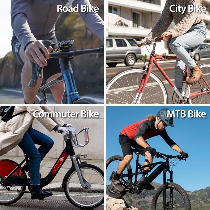 BONE Bike Tie Connect Kit 3, Magnetic Bicycle Phone Mount for Stem, Detachable & 360° Rotatable Silicone MTB Holder, Cycling Phone Carrier for iPhone & 4.7"–7.2" Smartphones (Magnetic - Stem)