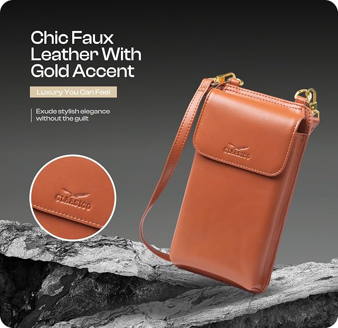 Claasico Crossbody Phone Purse for Women β RFID Phone Case Wallet w/Magnetic Closure & Separate Zipper Pocket Crossbody Bag