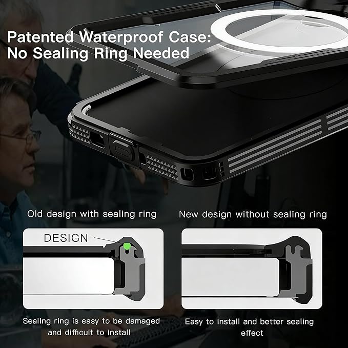 for Samsung Galaxy S26 Waterproof Case, Military-Grade Full Body Defense: IP68 Underwater Protection, Built-in Screen Protector & Camera Lens Cover, 10FT Waterproof Shockproof Dustproof. Black