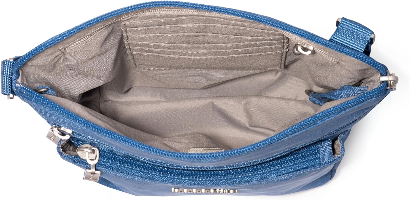 Baggallini Pocket Crossbody Bags for Women 8x8 Small Lightweight Durable Water-resistant Travel Purse W/Rfid