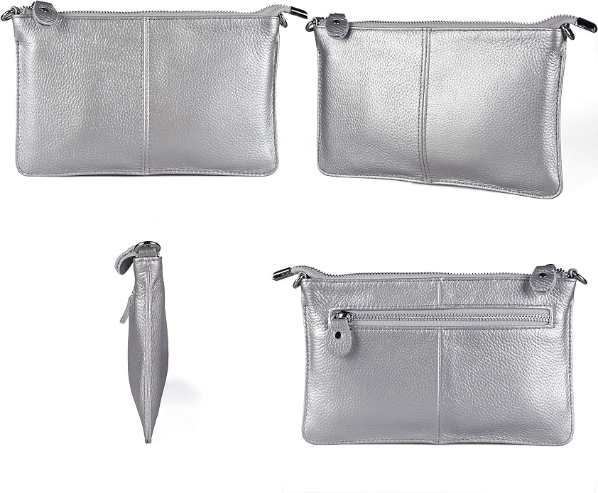 befen Genuine Leather Wristlet Clutch Wallet Purses Small Crossbody Bags for Women with RFID Blocking Card Slots