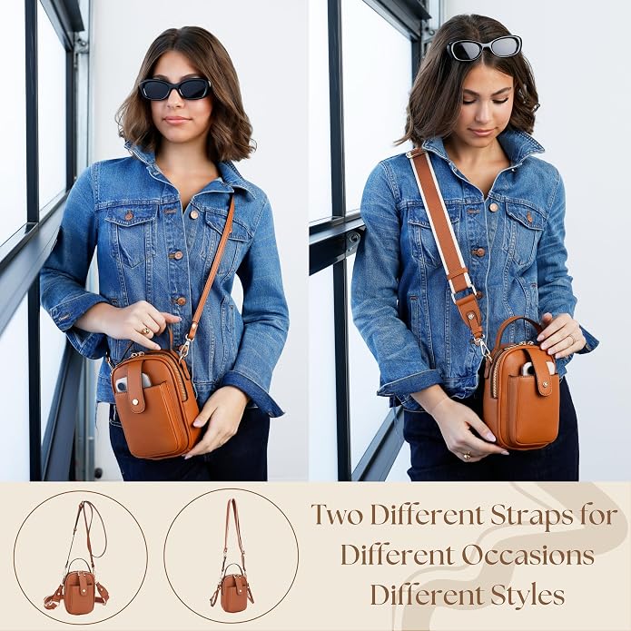 Mali+Lili Gail Vegan Leather Multi Compartment Crossbody Bag