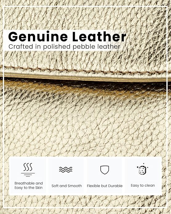 befen Genuine Leather Small Crossbody Bags for Women, Cell Phone Cross body Purse Bag with RFID Blocking Card Slots