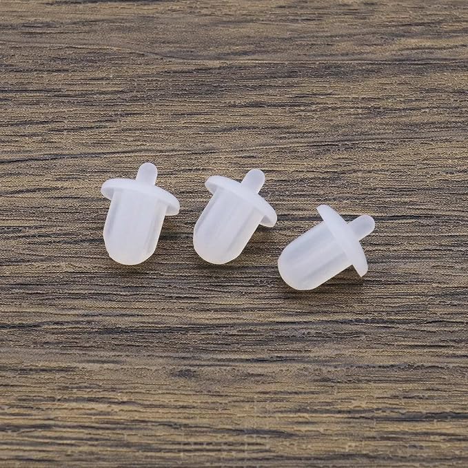 The Lord of the Tools 20Pcs 6.35mm Silicone Anti Dust Plugs Socket Dust Cover Anti Dust Jack Plug Stopper Cap Accessories for Amplifier DVD Karaoke White