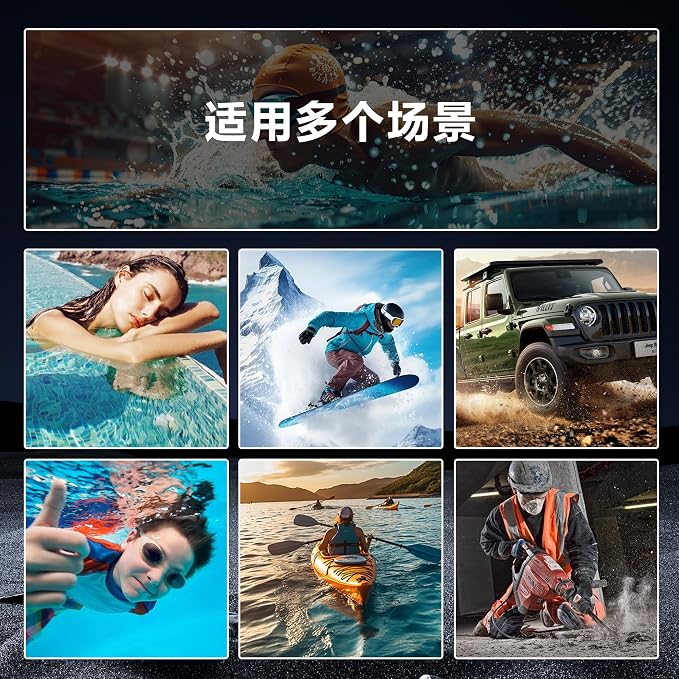 Omio for Galaxy A36 5G Waterproof Case, Full Body IP68 Underwater Clear Protective Case Built-in Screen Protector Heavy Duty Shockproof Case for Men Women, Black