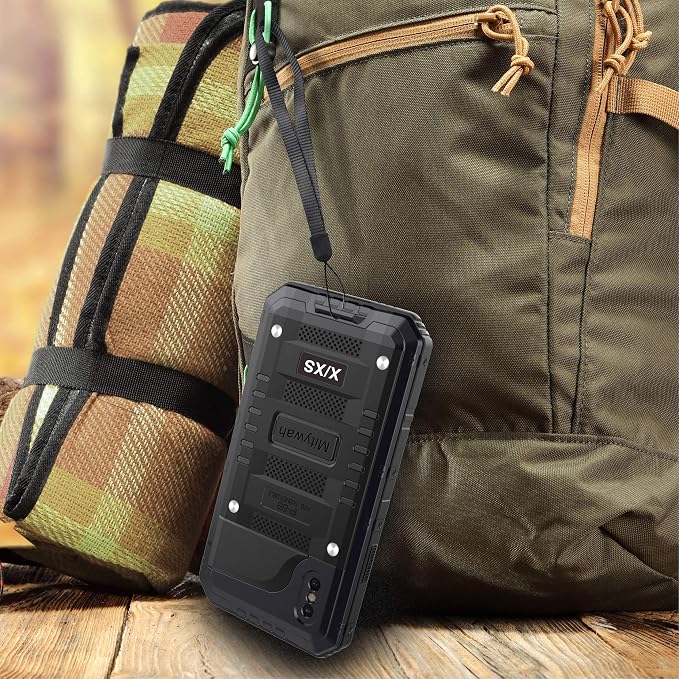 Mitywah Waterproof Case for iPhone X/XS, Heavy Duty Durable Metal Full Body Protective Case Built-in Screen Protection Waterproof Shockproof Dustproof Rugged Military Grade Defender, Black