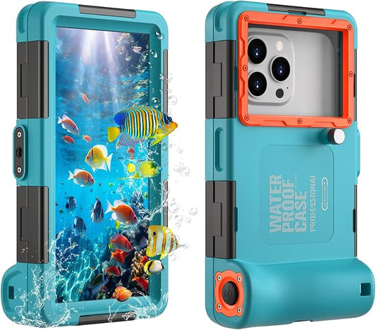 Underwater waterproof phone case for snorkeling