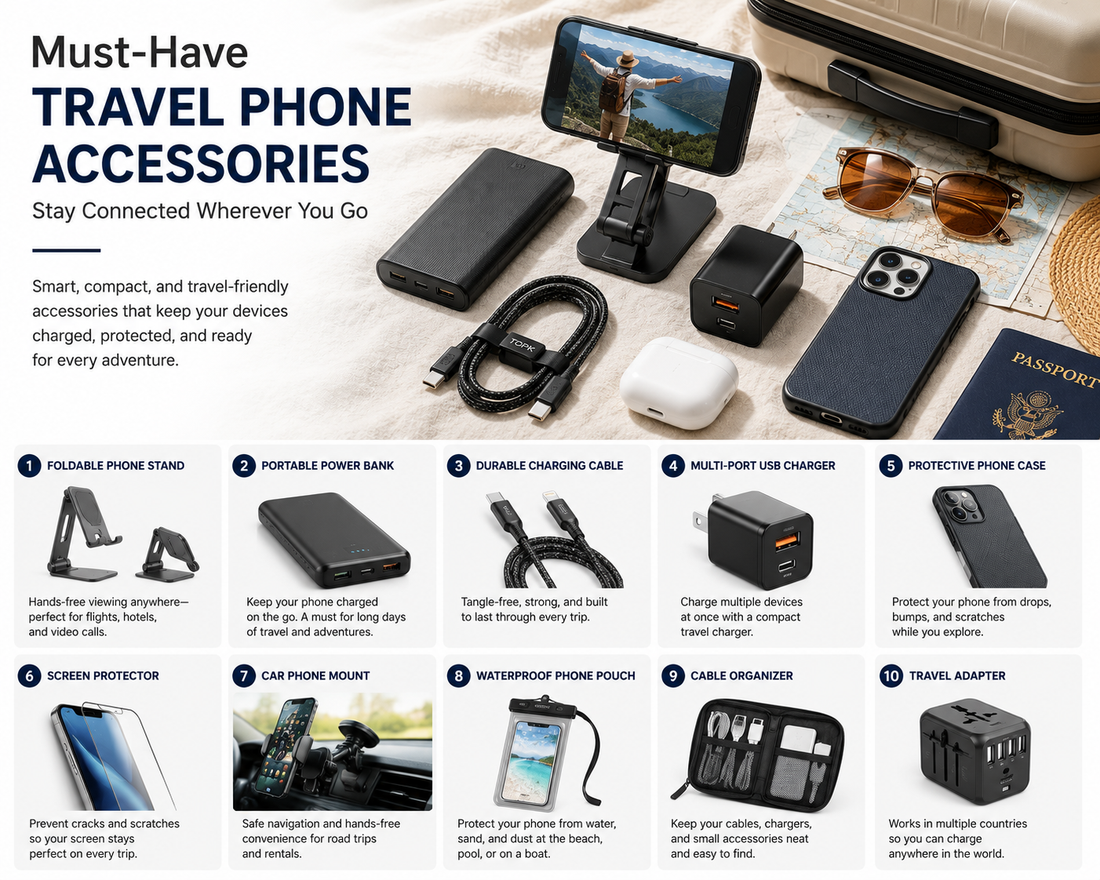 Must-Have Travel Phone Accessories: Stay Connected Wherever You Go