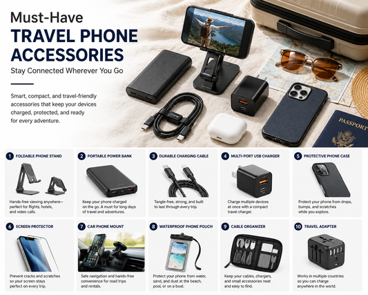 Must-Have Travel Phone Accessories: Stay Connected Wherever You Go