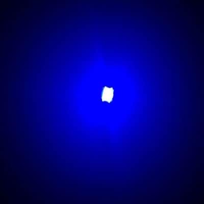 Taidacent 24V 200mm Wireless Led Coil Wireless LEDs and Inductive Induction Coil Charger Module for Creative 3D Ring Night Light (Only 10 Blue Wireless LEDs Without Transmitter Coil)