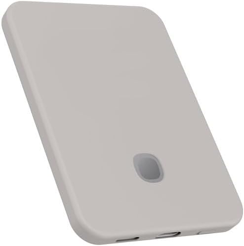 Silicone Protective Case Compatible with Xiaomi Jinsha River Magnetic Power Bank, Shockproof, Dustproof, Full Coverage, Portable Use (Grey)