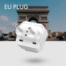BESTEK Universal Travel Adapter 220V to 110V Voltage Converter with 4 USB | with UK/AU/US/EU Worldwide Plug Adapter