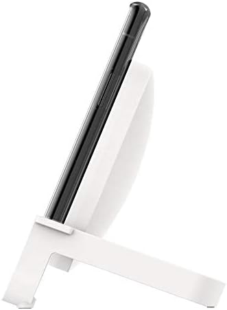 Belkin Quick Charge 10W Wireless Charger - Qi-Certified Charger Stand for iPhone, Samsung Galaxy - Charge While Listening to Music, Streaming Videos, & Video Calling - Includes AC Adapter - White