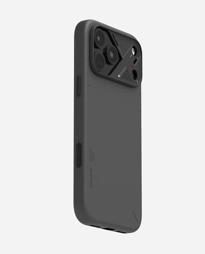 Aulumu A17 Vegan Leather CoolHyper iPhone 17 Pro Max Case | Camera Control | with Cooling Fins | Luxury Comfort | Compatible with MagSafe | Complete Wrap-Around - Black