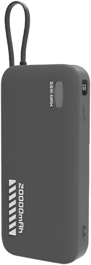 Mobile Power Silicone Case for CUKTECH CP25 20000mah 55W Power Bank Protective Case Power Source Sleeve (Gray)