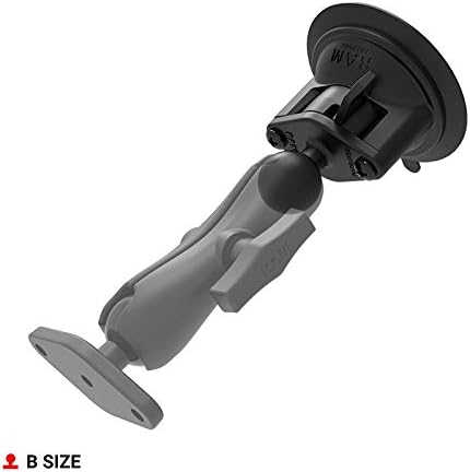RAM MOUNTS Twist-Lock Composite Suction Cup Base with Ball RAP-B-224-1U with B Size 1" Ball