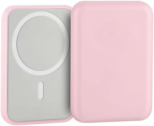 Case for Apple iPhone Magsafe Battery Pack (Model: A2384), Flexible TPU Shockproof Cover Lightweight Easy to Install (Pink)