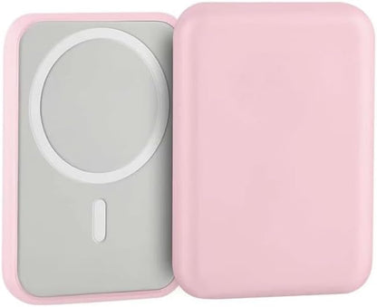 Case for Apple iPhone Magsafe Battery Pack (Model: A2384), Flexible TPU Shockproof Cover Lightweight Easy to Install (Pink)