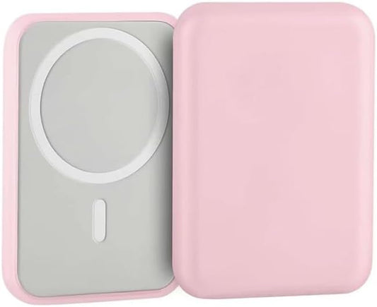 Case for Apple iPhone Magsafe Battery Pack (Model: A2384), Flexible TPU Shockproof Cover Lightweight Easy to Install (Pink)