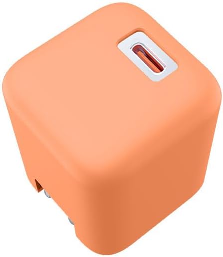 Case for Torras Ice Block 45W, Charger Silicone Protective Case, USB-C Power Adapter Shockproof & Dustproof Cover Shell (Orange)