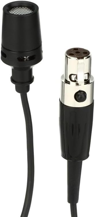 Shure Centraverse Lavalier Microphone, Black, Cardioid Condenser Mini Lav Mic, Clip-On for Hands-Free Use, TA4F Connector, Wireless Bodypacks (CVL-B/C-TQG)