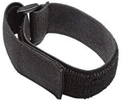 Universal Elastic Adjustable Sport Armband Strap for All Models of iPod with Silicone or MP3 or Leather Case and Multifunctional Outdoor Arm Bag with Armband Slots (1-Pack, Black)