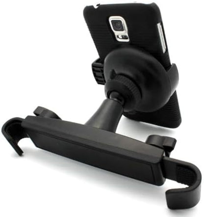 Car Headrest Mount Holder Seat Back Compatible with Motorola Moto G Stylus 5G (2024,2023,2022,2021,2020), Cradle Swivel Dock