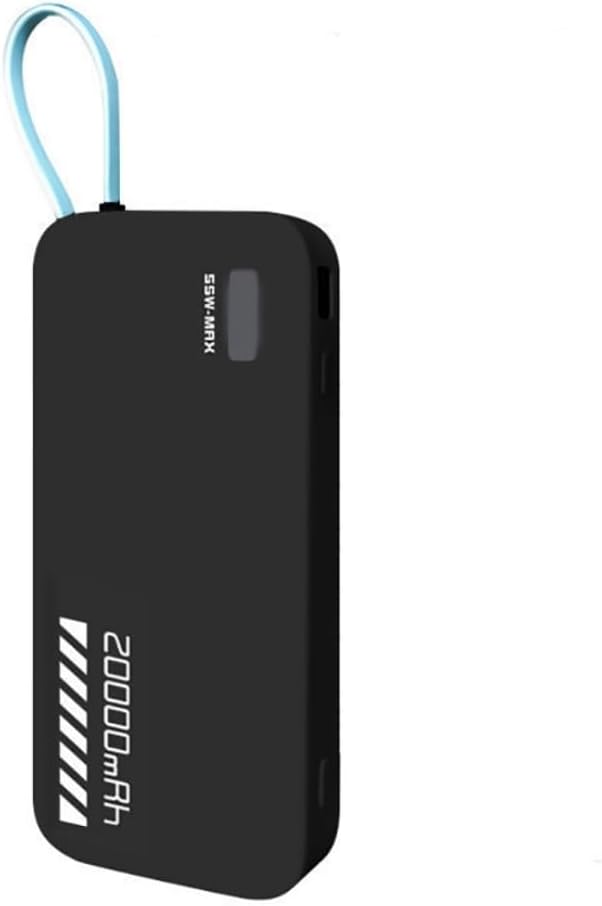 Mobile Power Silicone Case for CUKTECH CP25 20000mah 55W Power Bank Protective Case Power Source Sleeve (Black)
